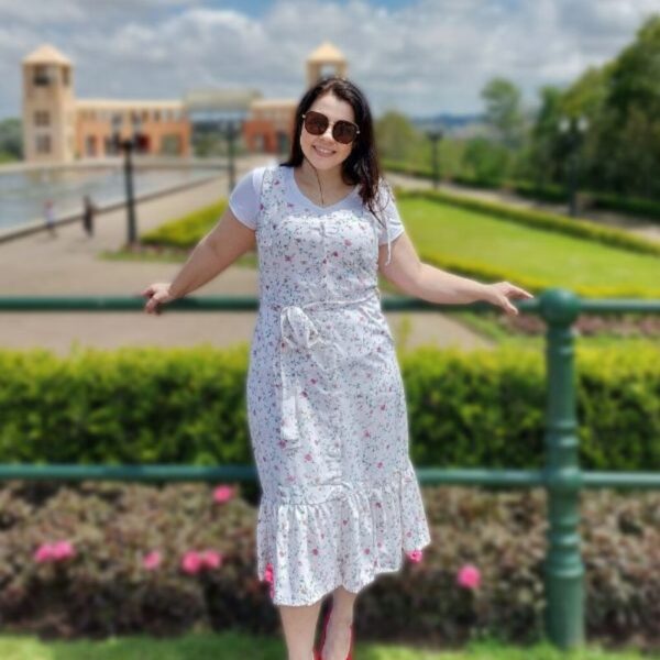 Vestido Confiança Flores Delicadas